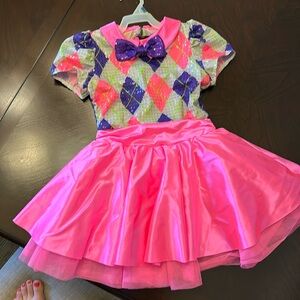 60s style dance/skate dress for children